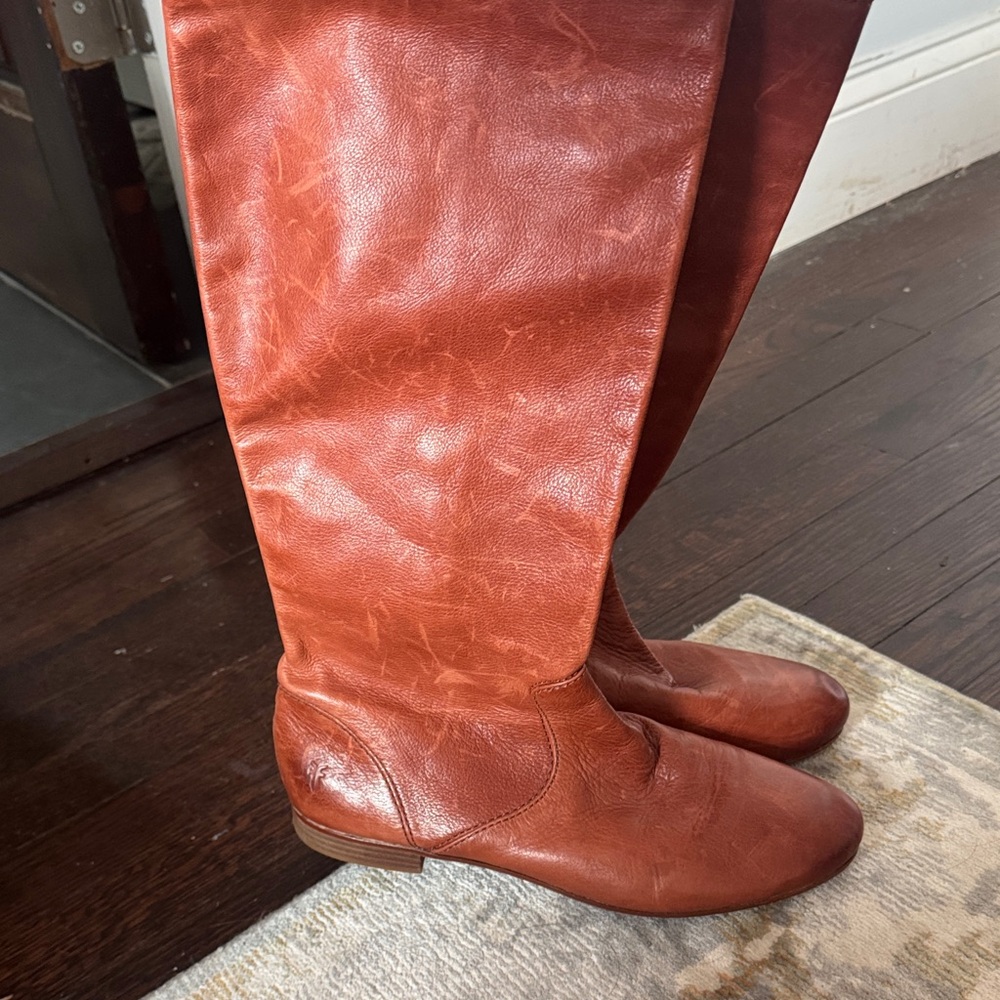 FRYE JILLIAN PULLON leather boots 10